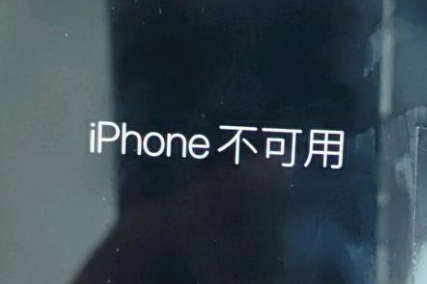 襄城苹果服务网点分享锁屏界面显示“iPhone 不可用”如何解决 