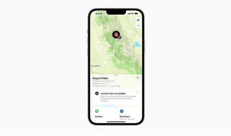 襄城苹果14维修分享iPhone14系列中 FindMy功能通过卫星分享位置方法教程 