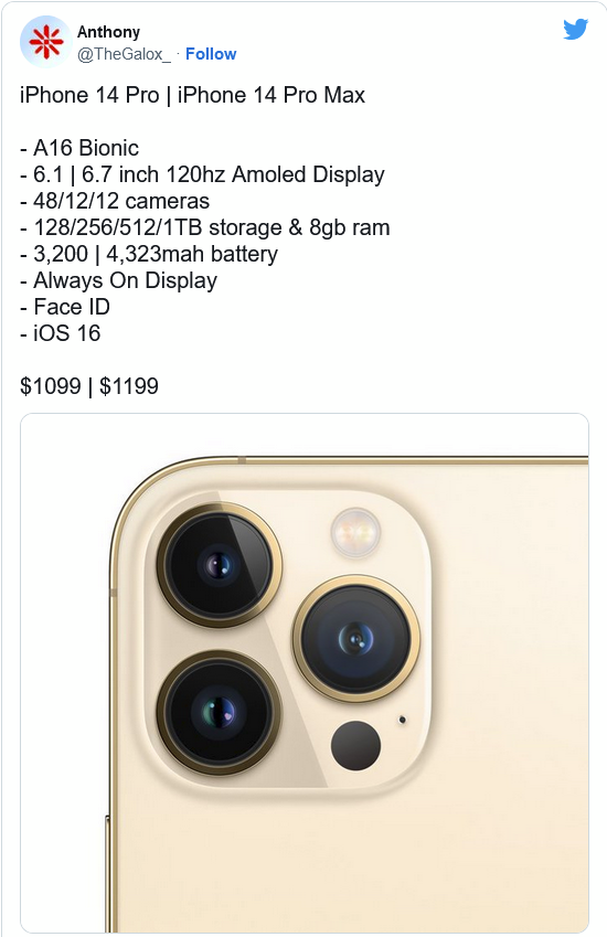襄城苹果14维修分享iPhone 14全系涨价 